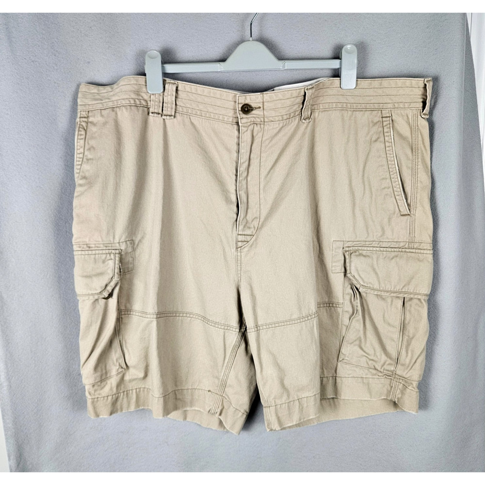 Polo Ralph Lauren Mens Cargo Shorts Size 48B Beige Khaki Casual Chino Cotton